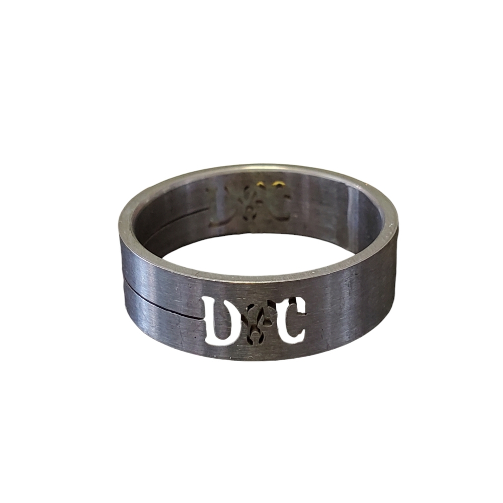 D x G Stainless Steel Ring #25 size 14